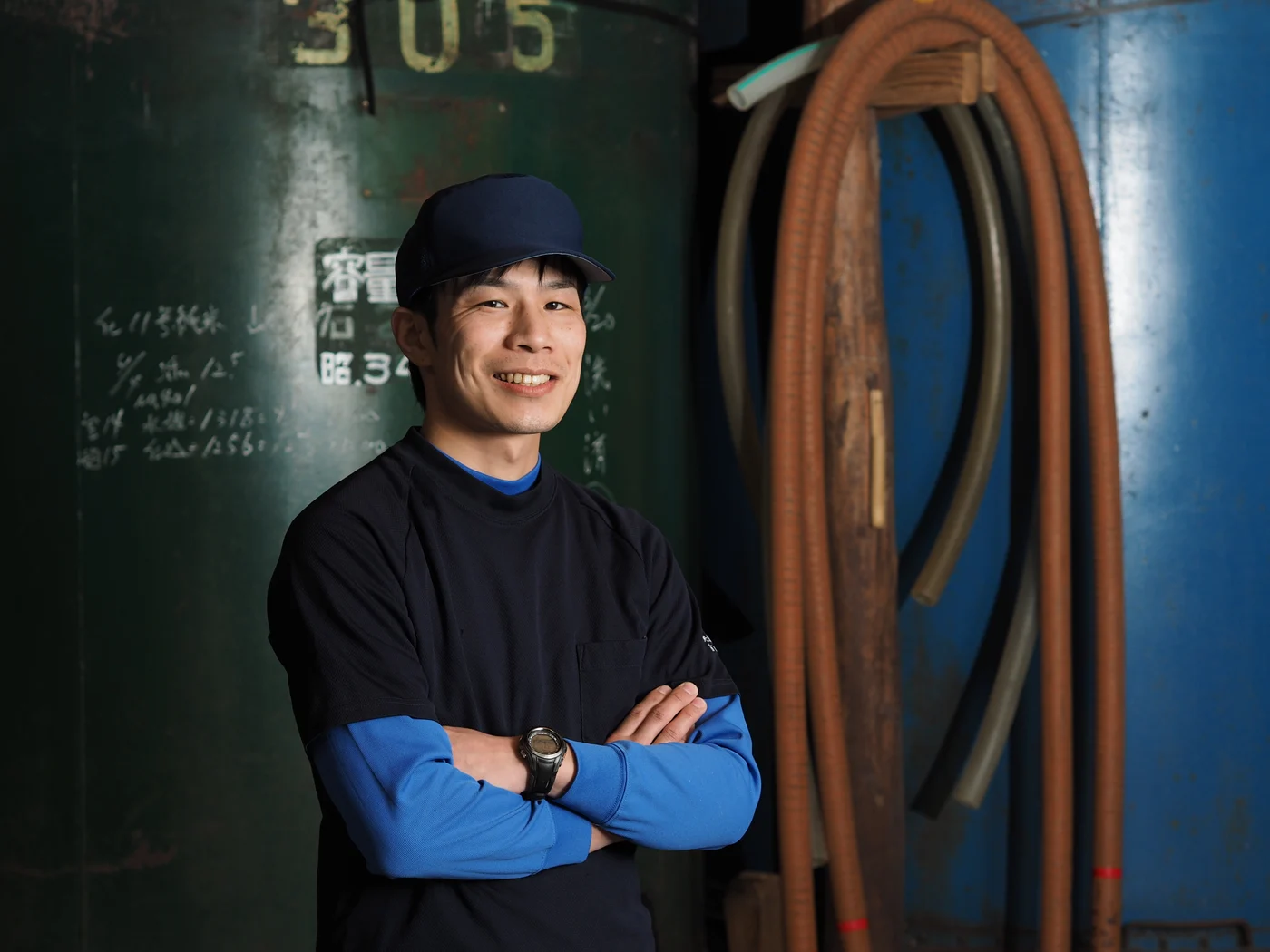 Brewmaster Ryuichi Yoshida at Mitsutake
